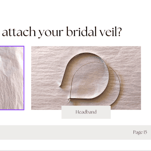 instructions for wedding veil patterns
